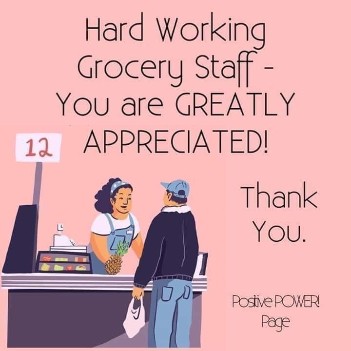 Frontline workers thank you
